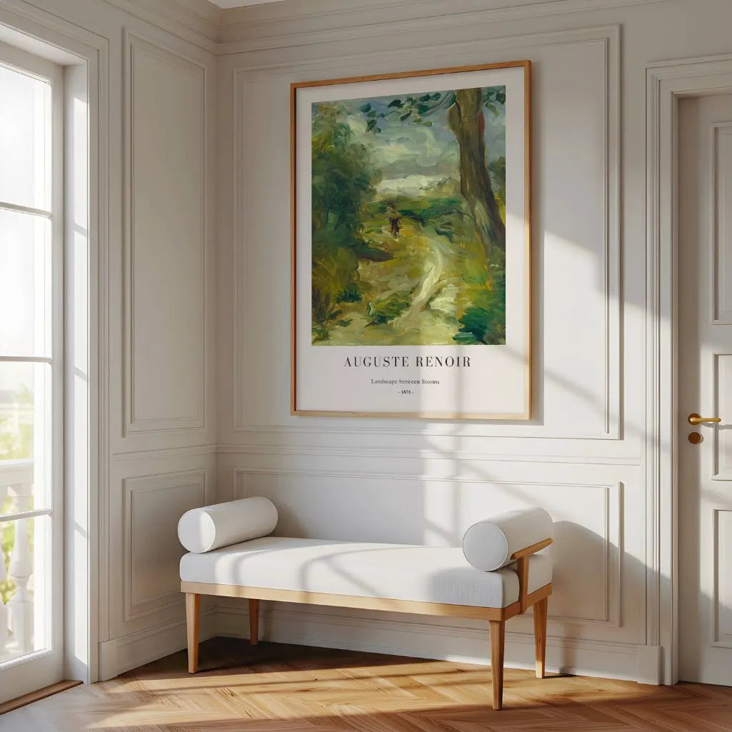Auguste Renoir – Pejzaż między burzami Plakat