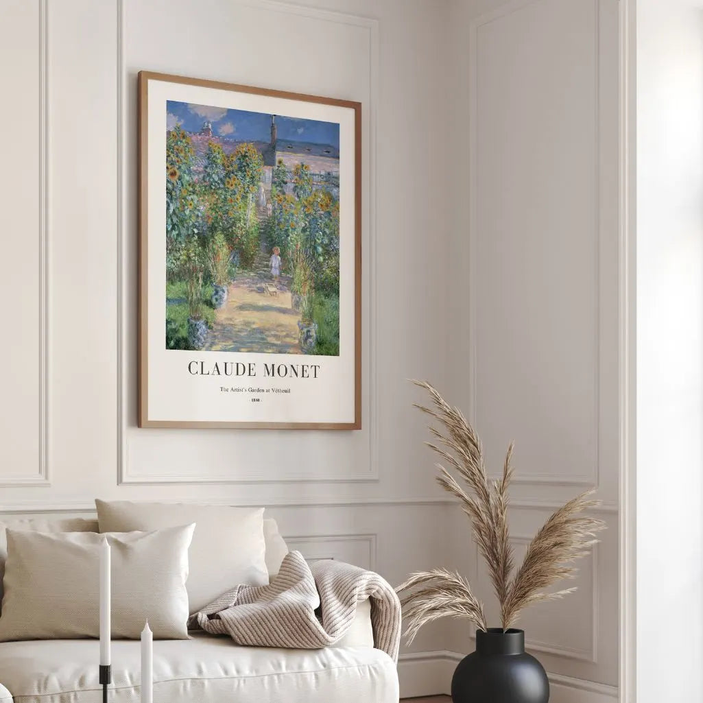 Claude Monet – Ogród artysty w Vétheuil Plakat