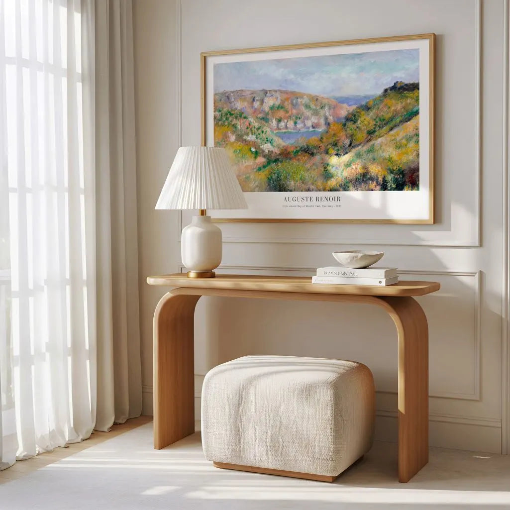 Auguste Renoir – Wzgórza wokół zatoki Moulin Huet Plakat