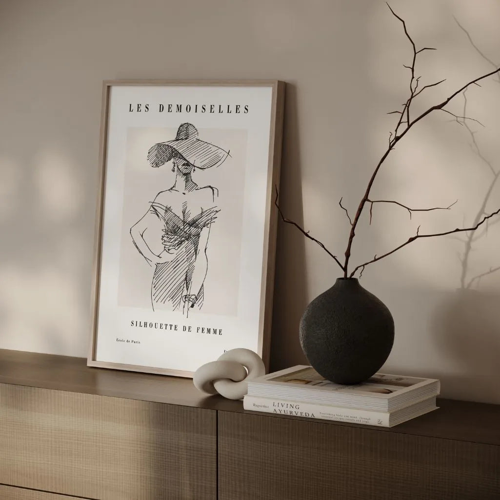 Plakat – Kobieta w kapeluszu