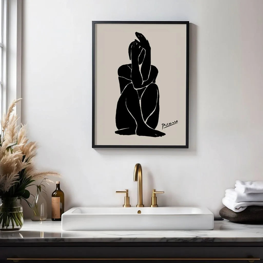 Plakat inspirowany twórczością Pablo Picasso – Cisza formy