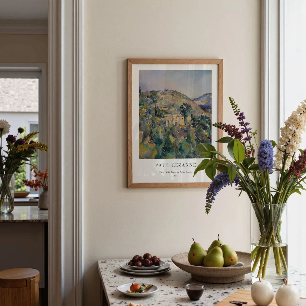 Paul Cézanne – Widok posiadłości Saint-Joseph Plakat (1880)
