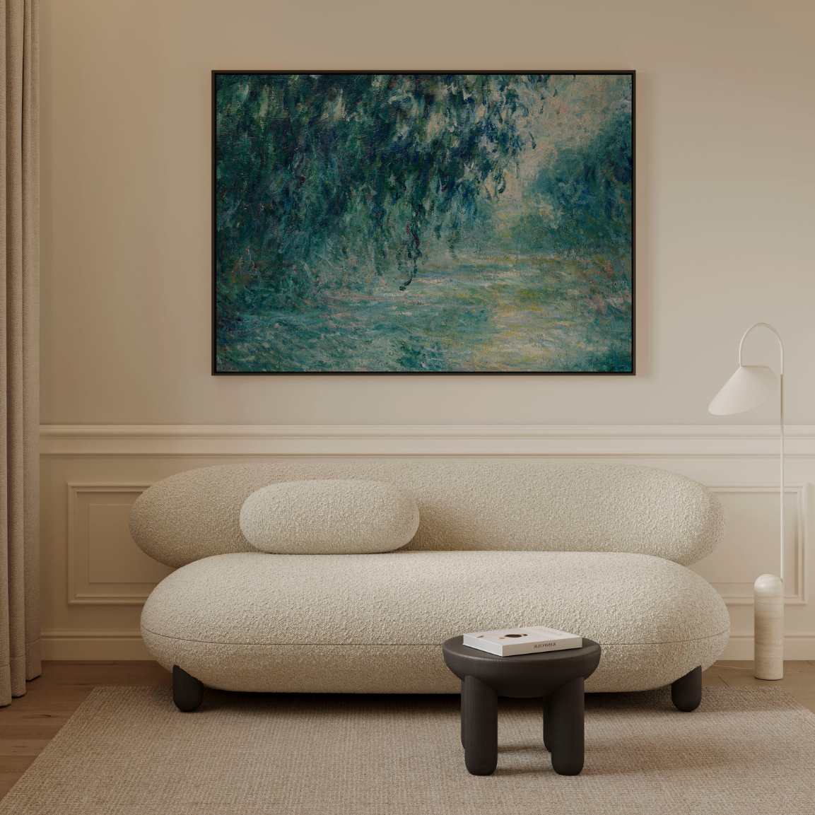 Obraz na płótnie w ramie – Poranek nad Sekwaną, 1898