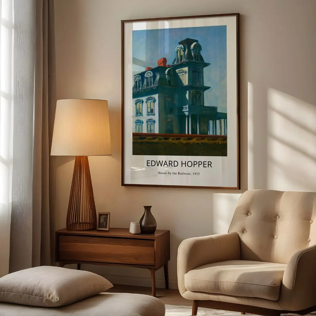 Plakat Edward Hopper – Dom przy torach