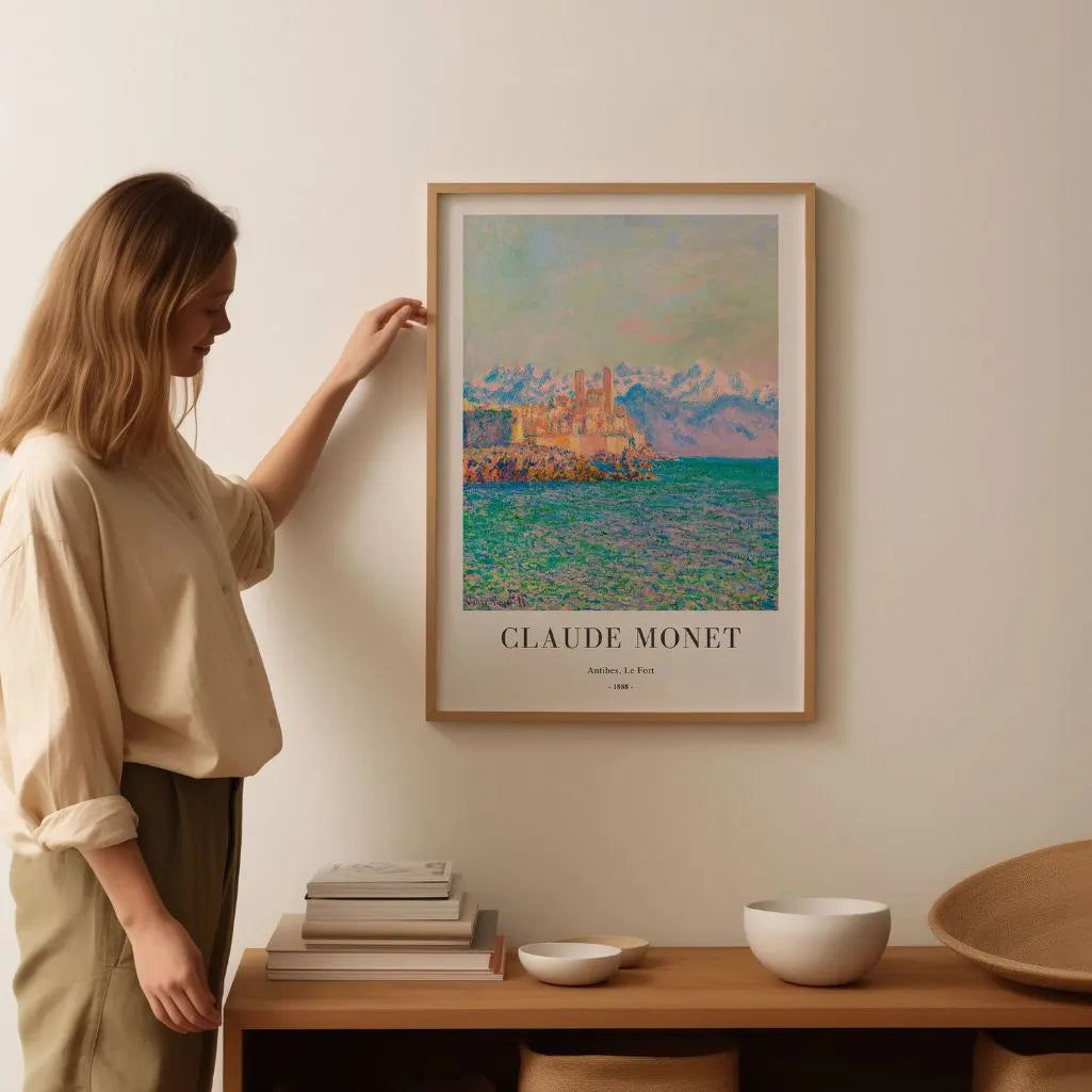 Claude Monet – Antibes, Fort Plakat