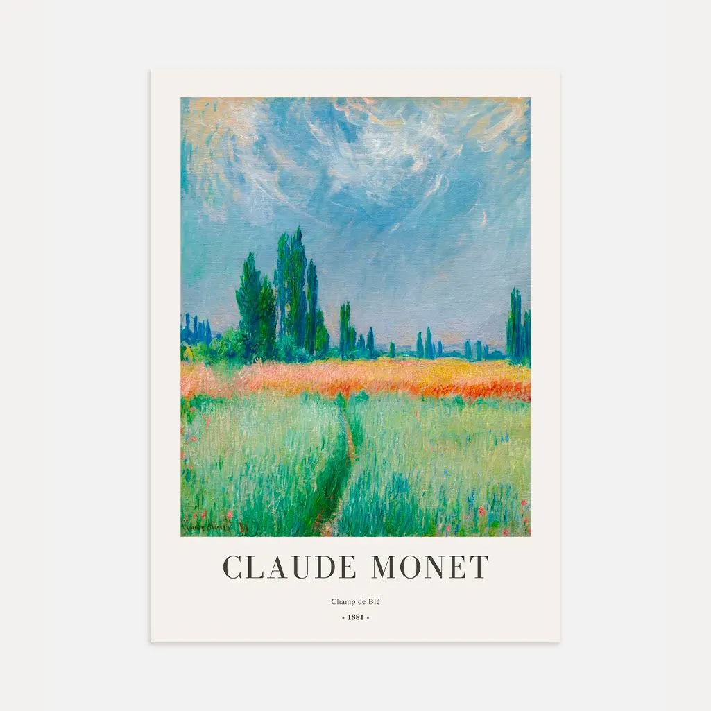 Claude Monet – Pole pszenicy Plakat