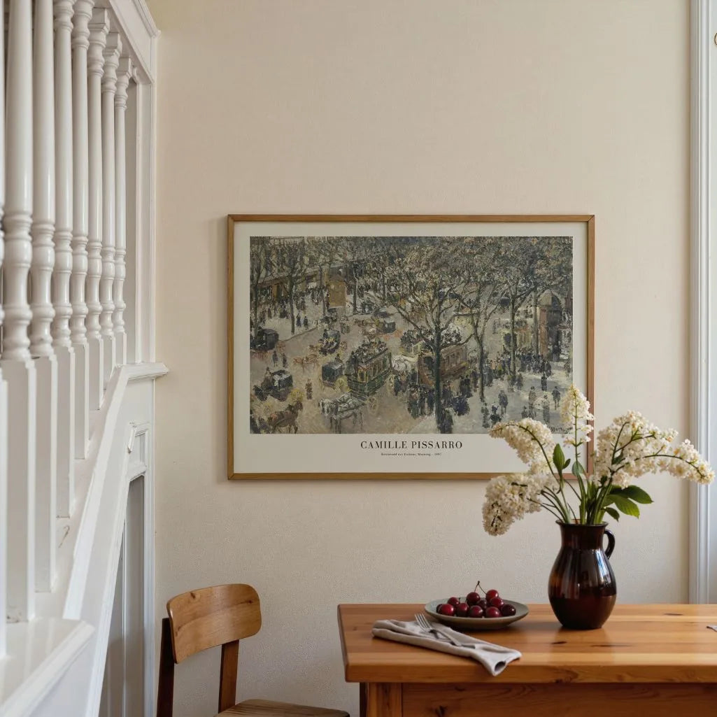 Camille Pissarro Plakat – Boulevard des Italiens, Poranek (1897)