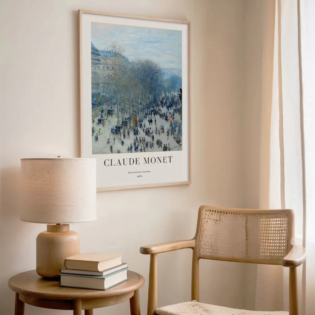 Claude Monet – Boulevard des Capucines (1873) Plakat
