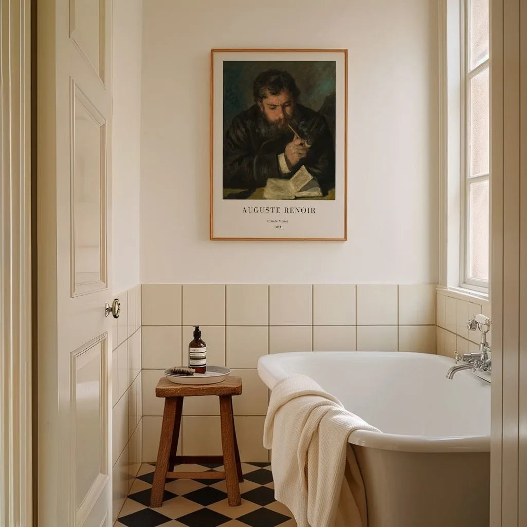 Auguste Renoir – Portret Claude’a Moneta Plakat, 1872