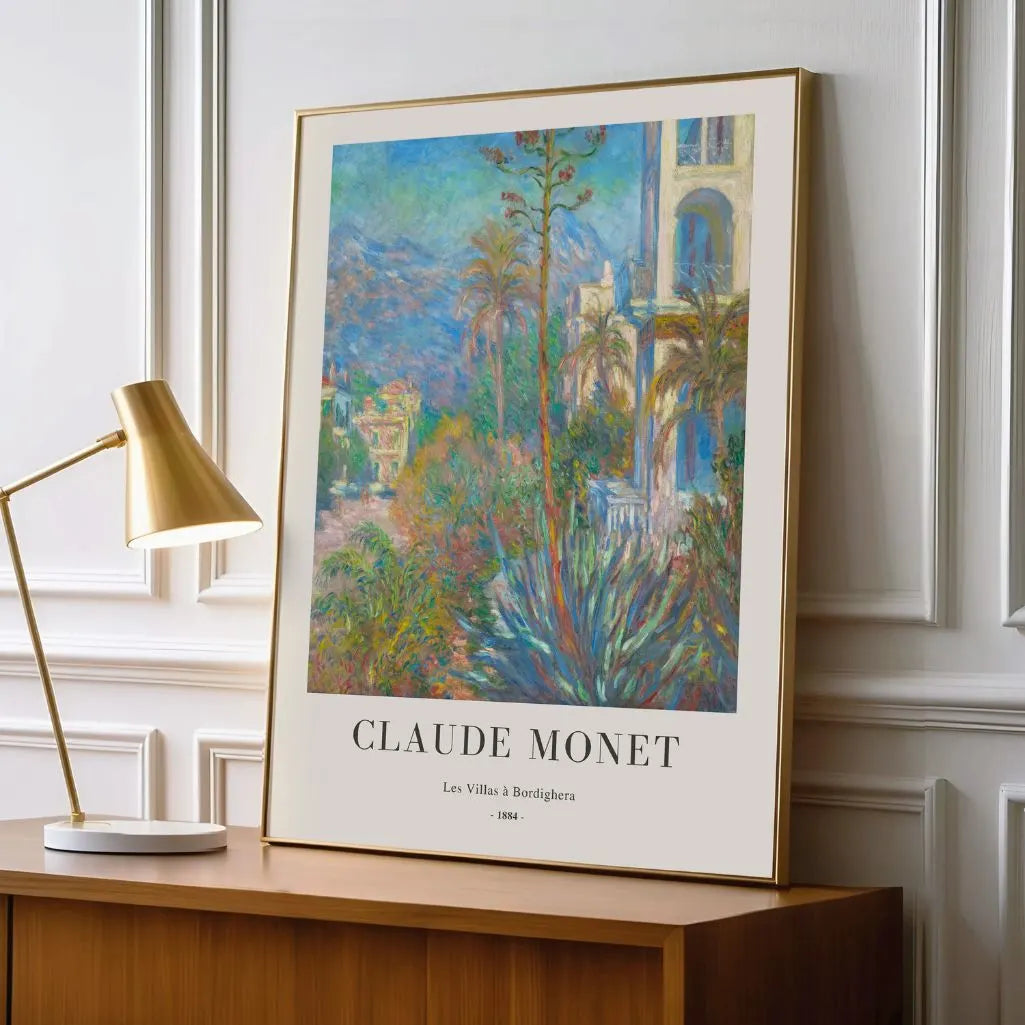 Claude Monet – Wille w Bordigherze Plakat