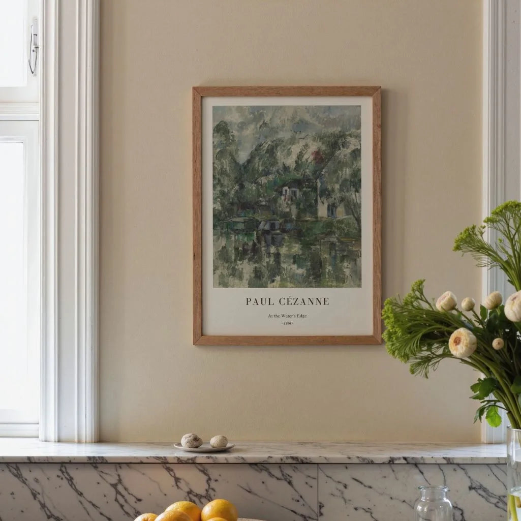 Paul Cézanne – Nad brzegiem wody Plakat (1890)
