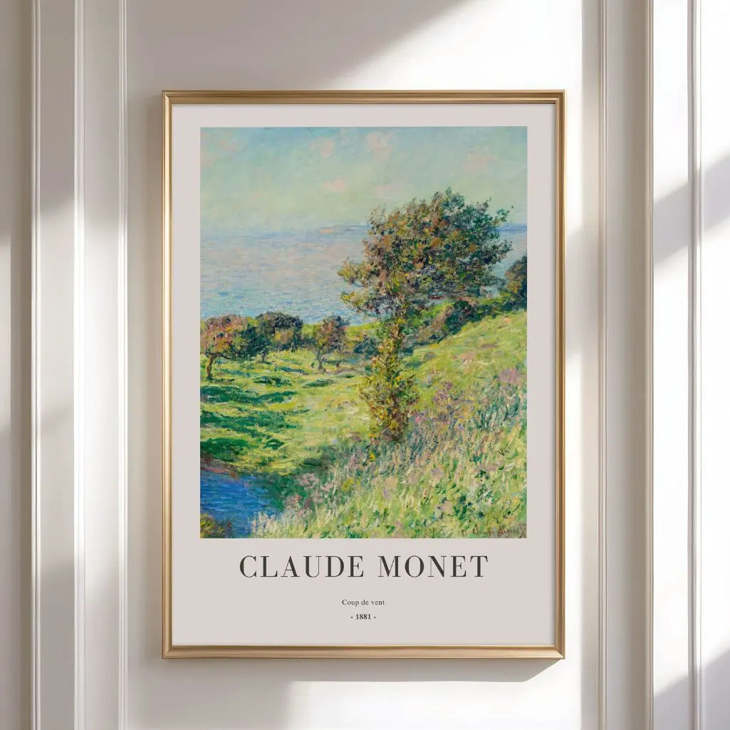 Claude Monet – Podmuch wiatru (1881) Plakat