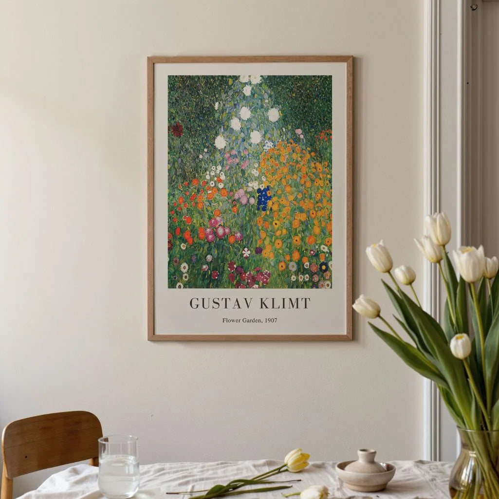 Gustav Klimt Plakat – Ogród kwiatów (1907)