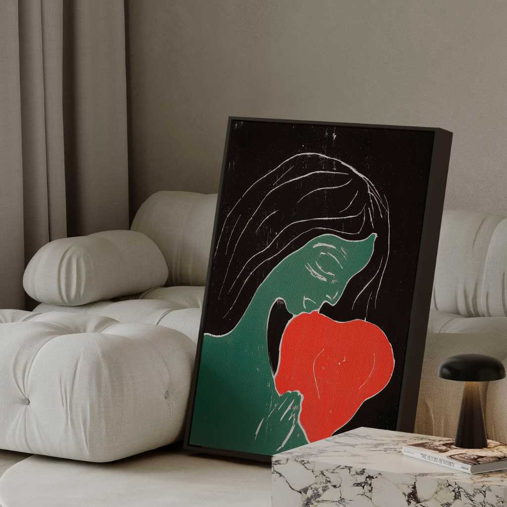 Obraz na płótnie w ramie – Dwa serca, 1899