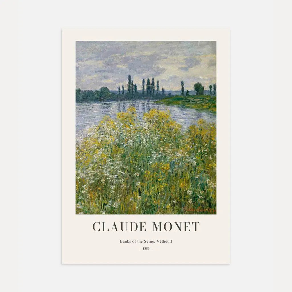 Plakat Monet – Brzegi Sekwany, Vétheuil, 1880