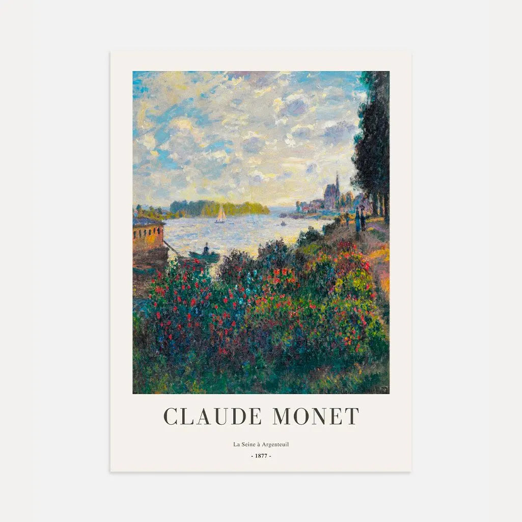 Claude Monet – Sekwana w Argenteuil (1877) Plakat