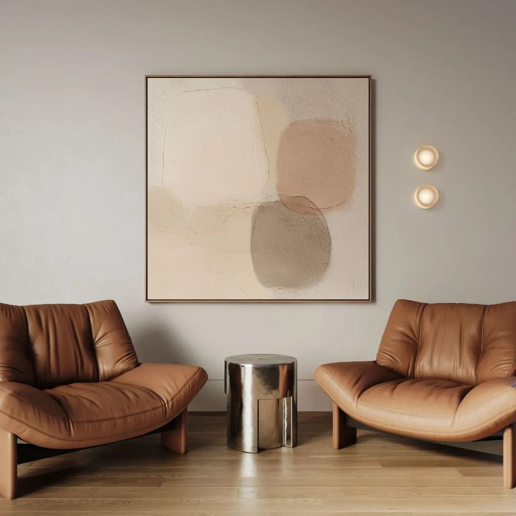 Obraz na płótnie w ramie – Neutralna równowaga