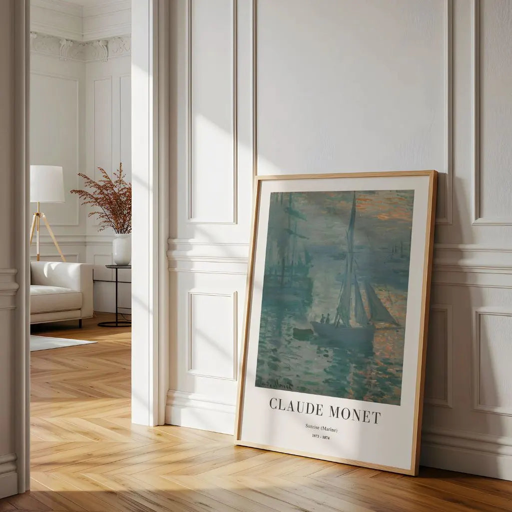 Plakat Claude Monet – Wschód słońca (Marine), 1873–1874