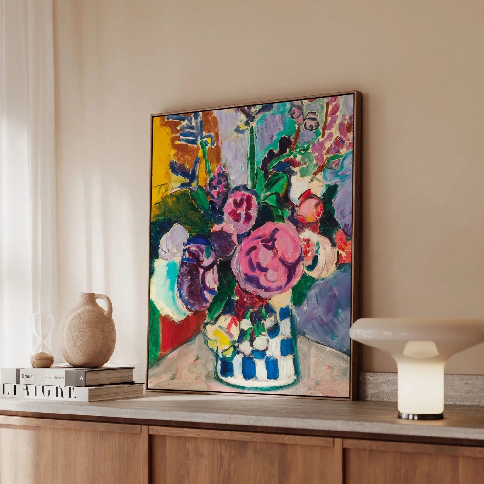 Obraz na płótnie w ramie – Piwonie (1907)