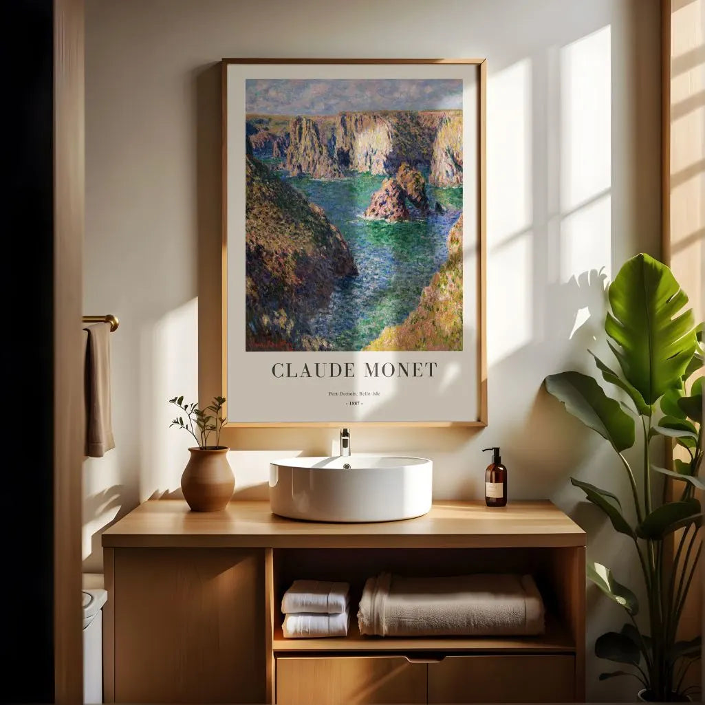 Claude Monet – Port-Domois, Belle-Île (1887) Plakat