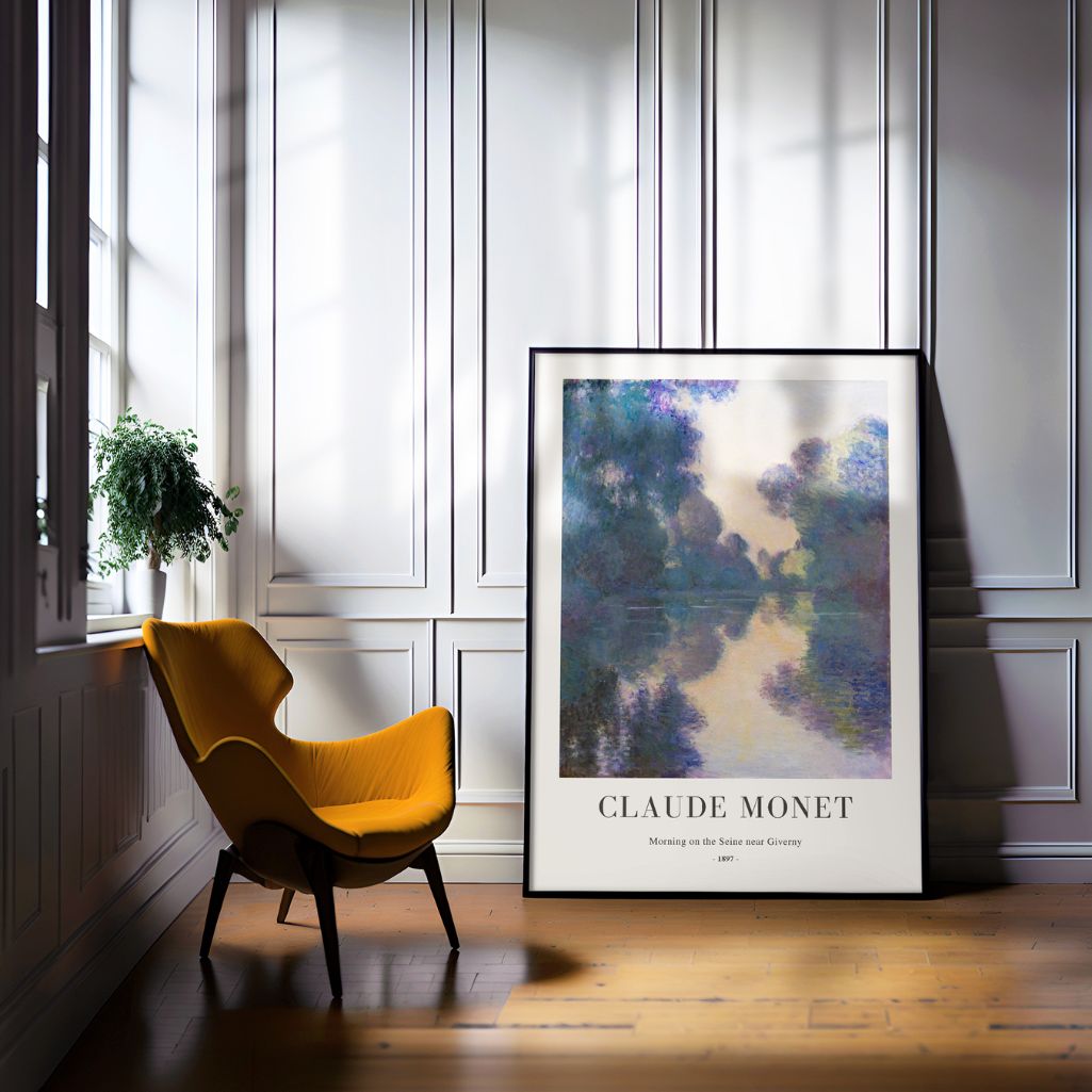 Claude Monet – Poranek nad Sekwaną Plakat, 1897