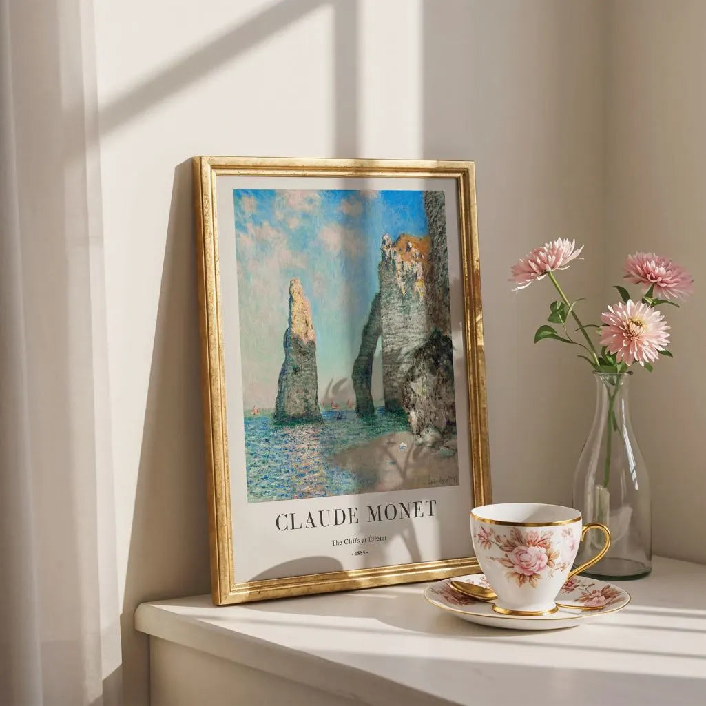 Plakat Claude Monet – Klify w Étretat