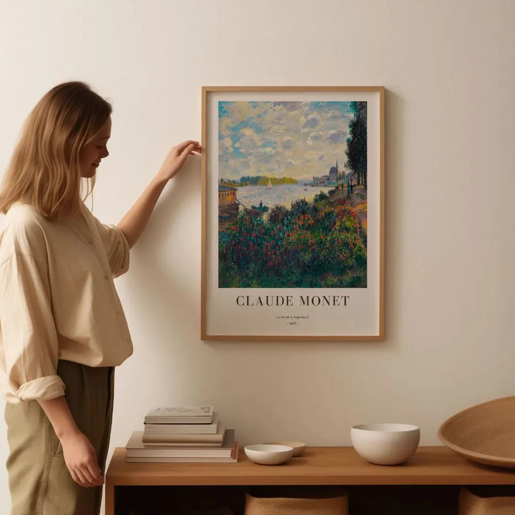 Claude Monet – Sekwana w Argenteuil (1877) Plakat