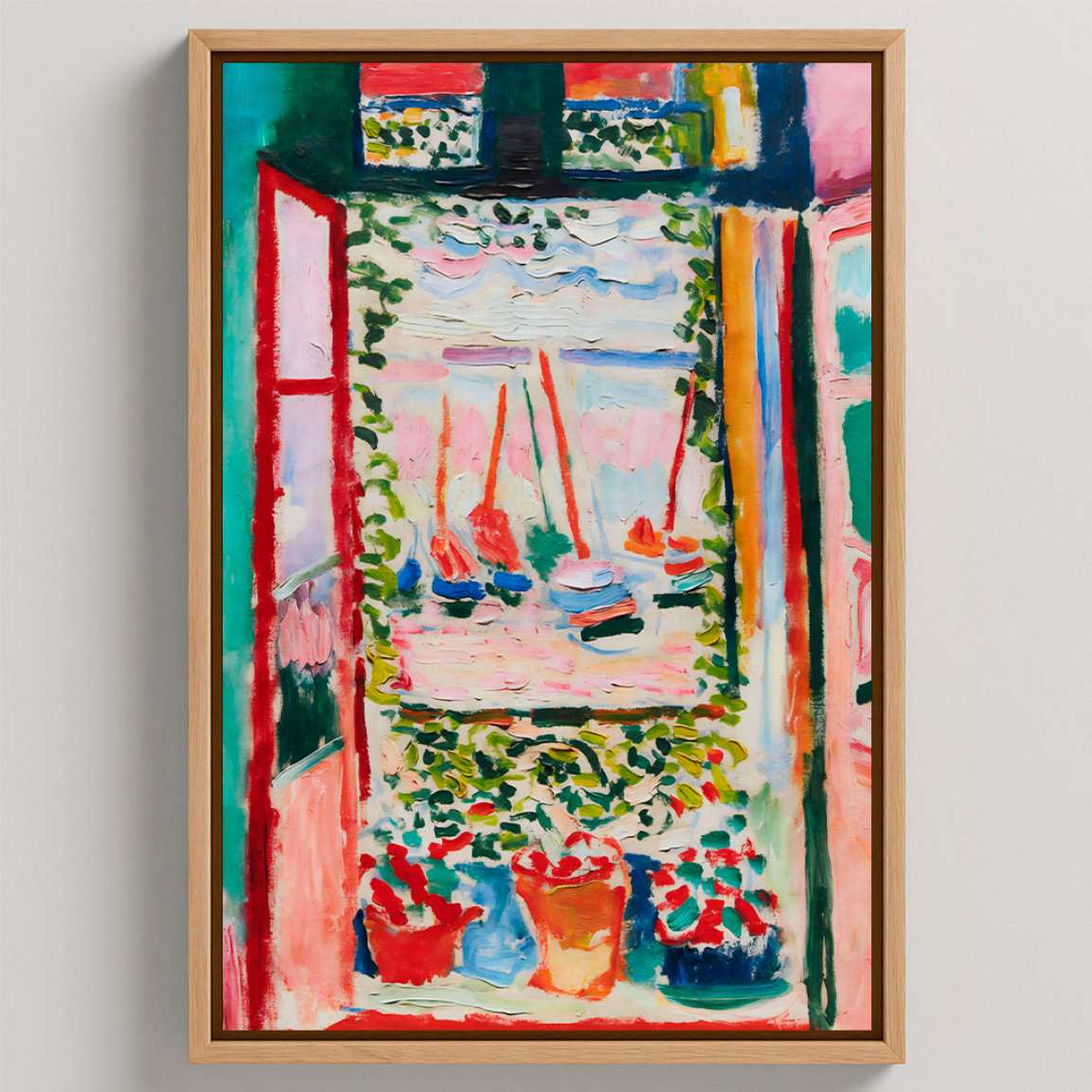 Obraz na płótnie w ramie – Otwarte okno, 1905