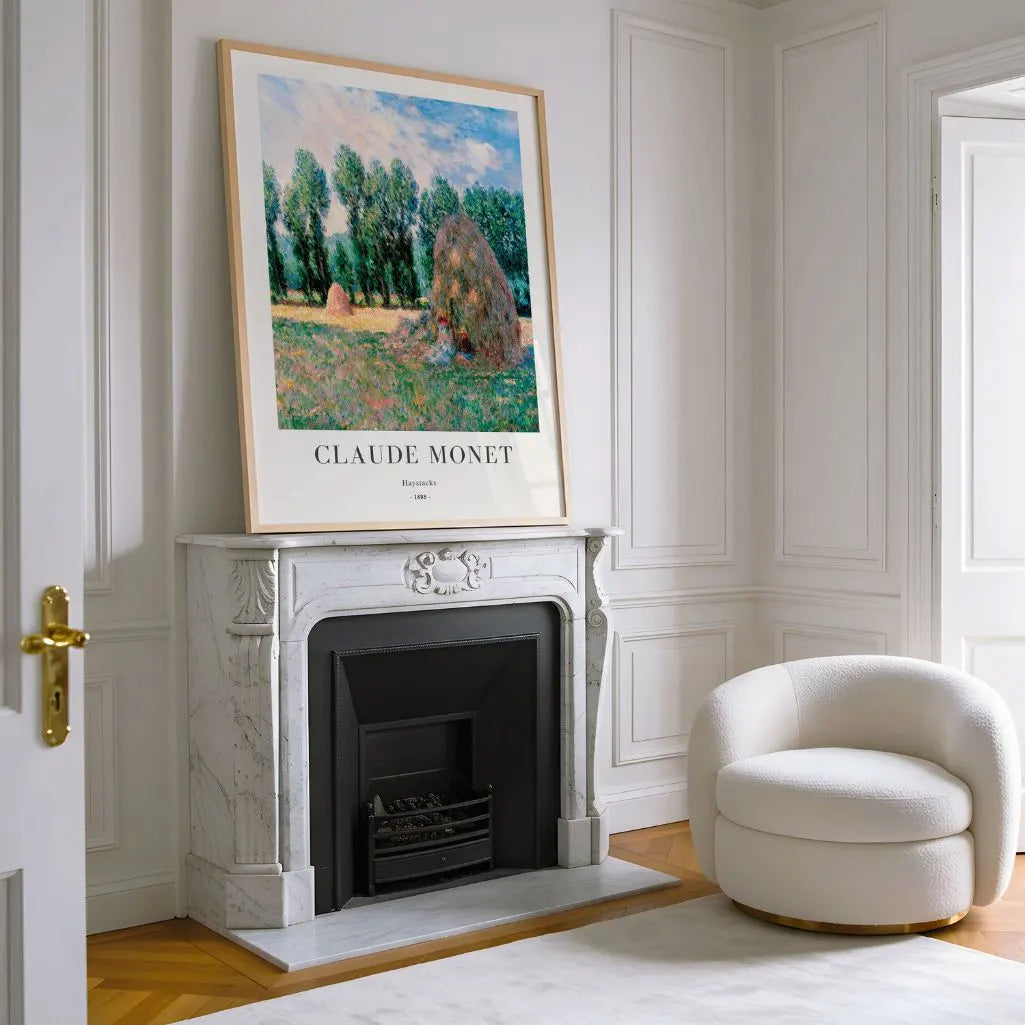 Plakat Claude Monet – Stogi siana, 1885