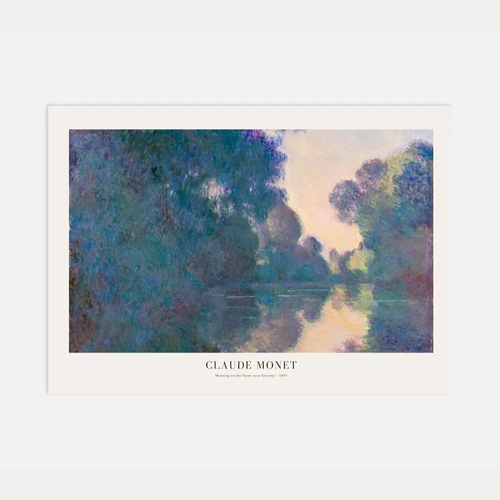 Claude Monet – Poranek nad Sekwaną w pobliżu Giverny Plakat, 1897