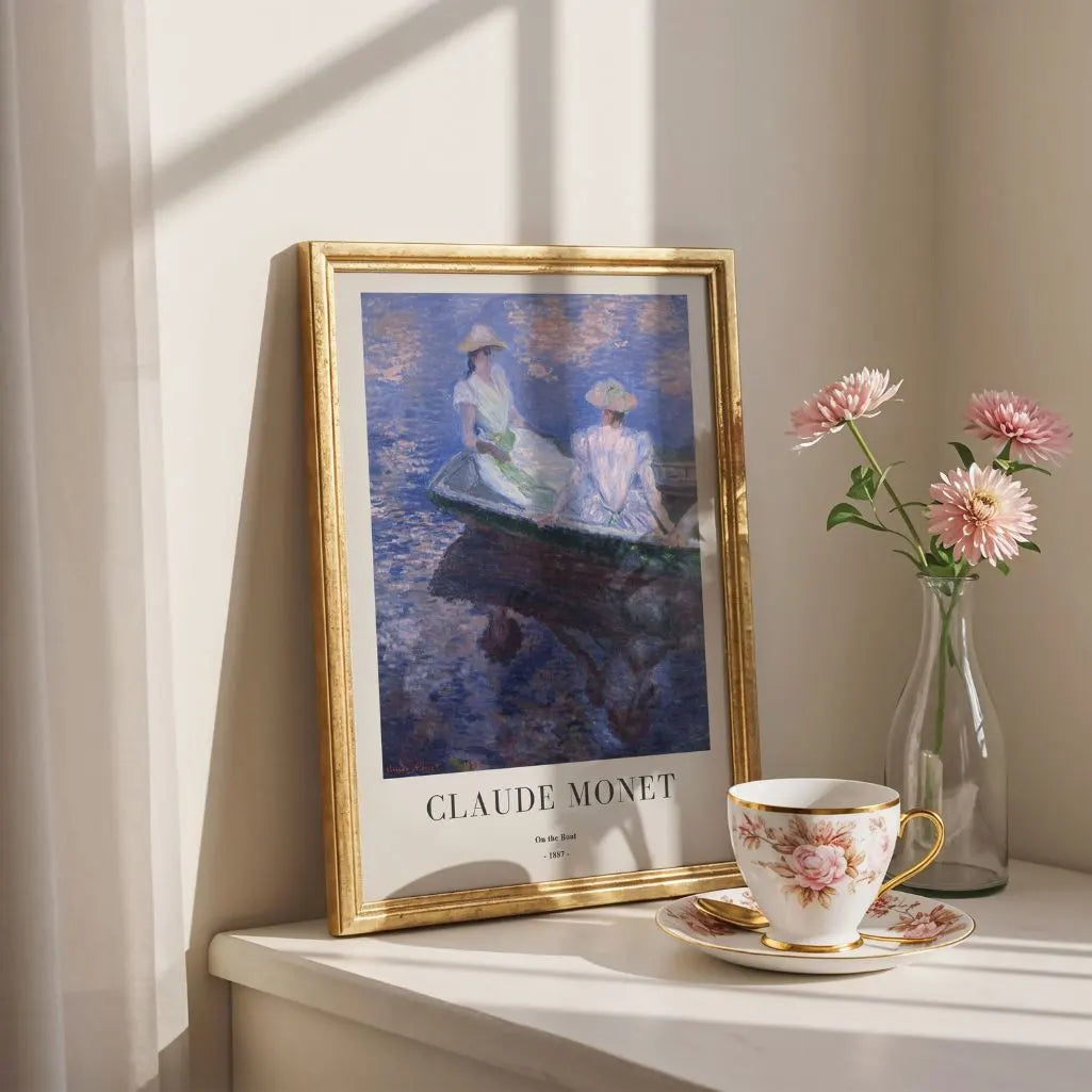 Claude Monet – W łodzi (1887) Plakat