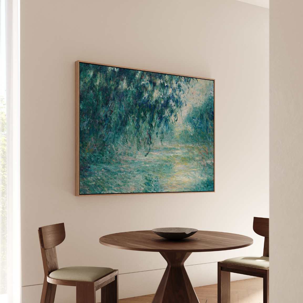 Obraz na płótnie w ramie – Poranek nad Sekwaną, 1898