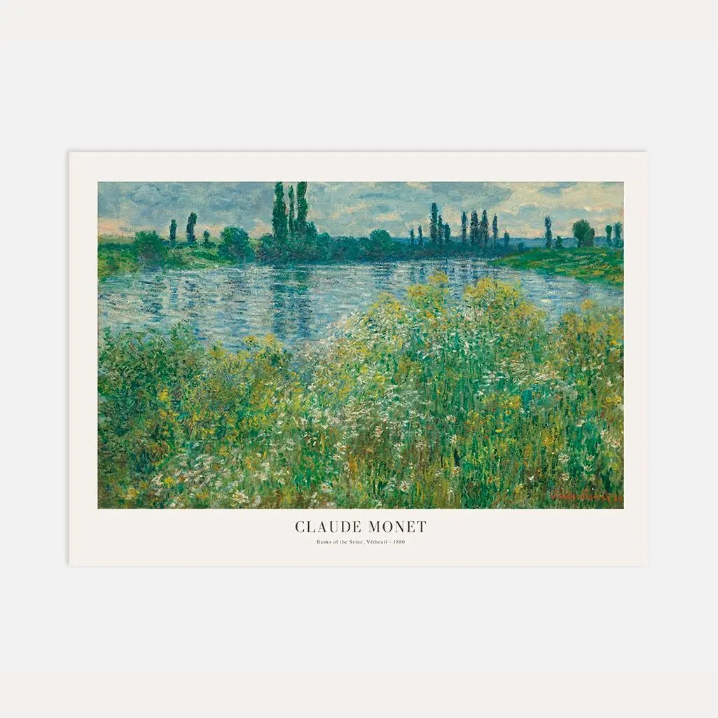Plakat Claude Monet – Brzegi Sekwany, Vétheuil, 1880
