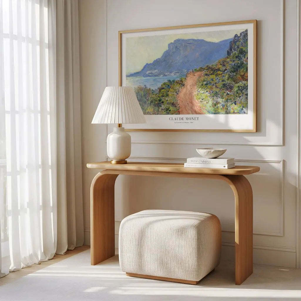 Claude Monet – La Corniche w pobliżu Monako Plakat, 1884