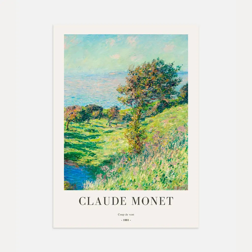 Claude Monet – Podmuch wiatru (1881) Plakat