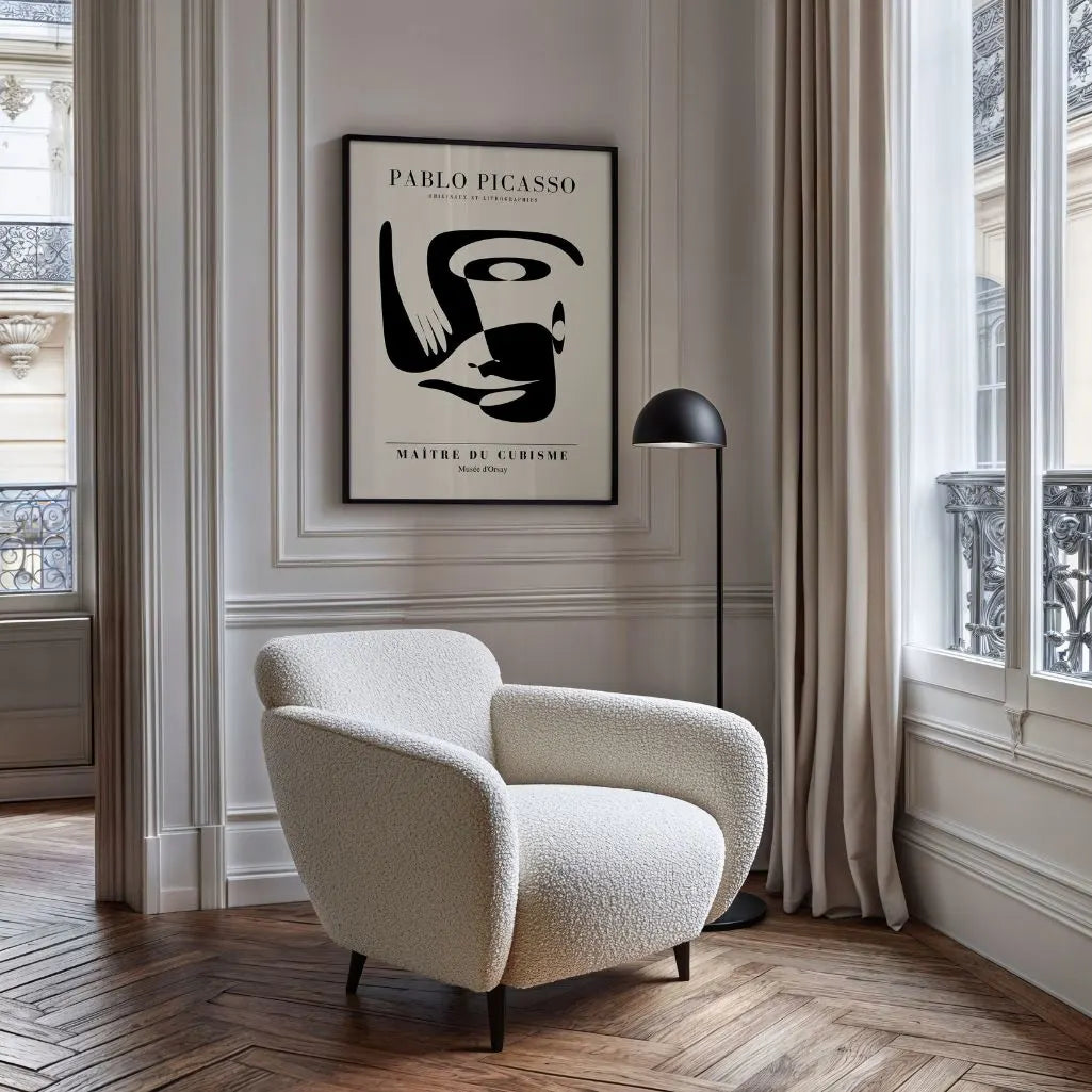 Plakat inspirowany twórczością Pablo Picasso – Abstrakcyjna twarz