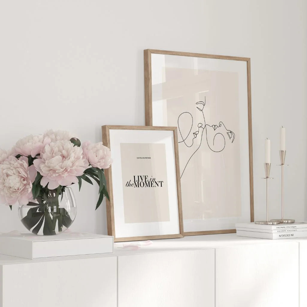 Plakat – Całujące się twarze