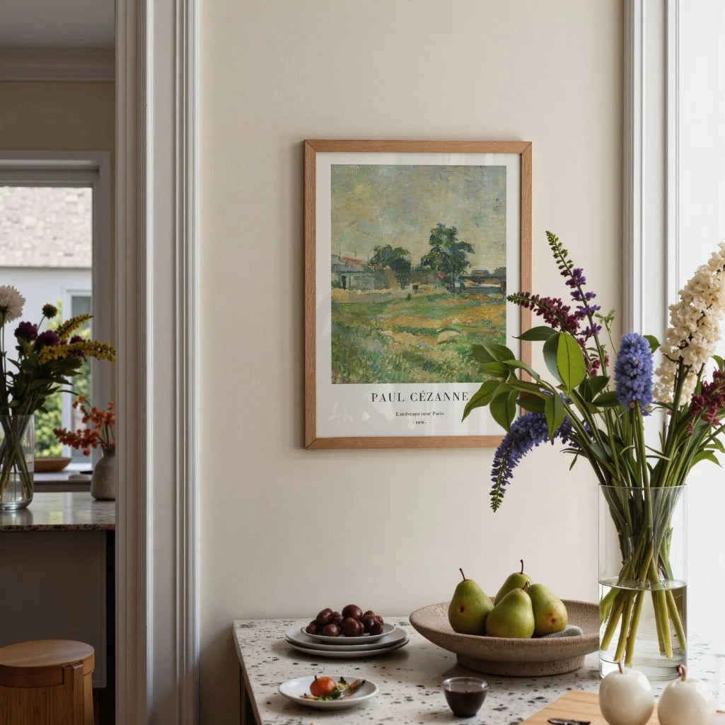 Paul Cézanne – Pejzaż pod Paryżem Plakat (1876)