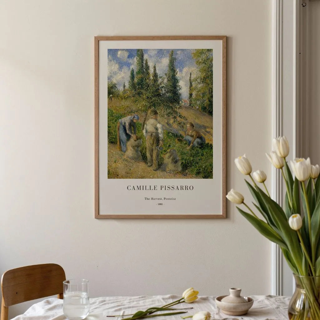 Camille Pissarro Plakat – Żniwa, Pontoise (1881) | Plakat Portretowy