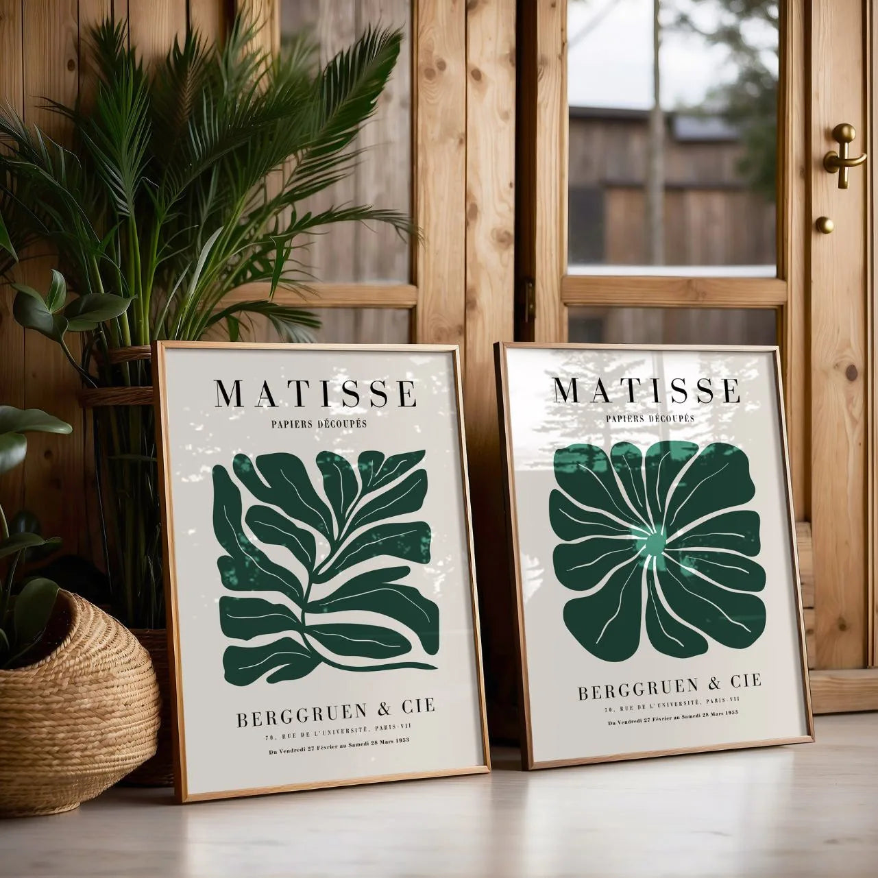 Zestaw 2 Plakatów Matisse – Zielone Kompozycje Botaniczne 