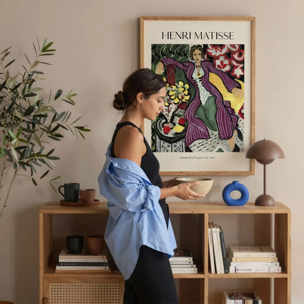 Henri Matisse Plakat – Kobieta w fioletowym płaszczu, 1937
