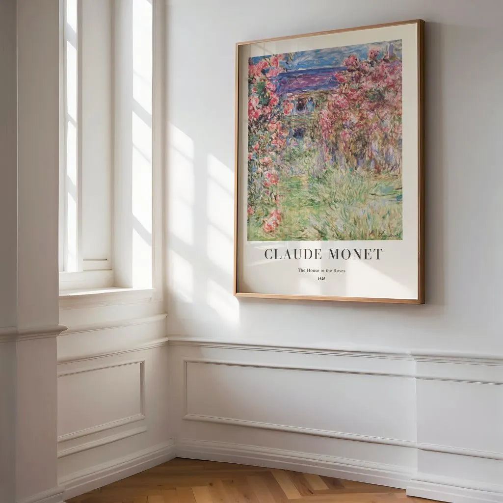 Claude Monet – Dom wśród róż Plakat 1925