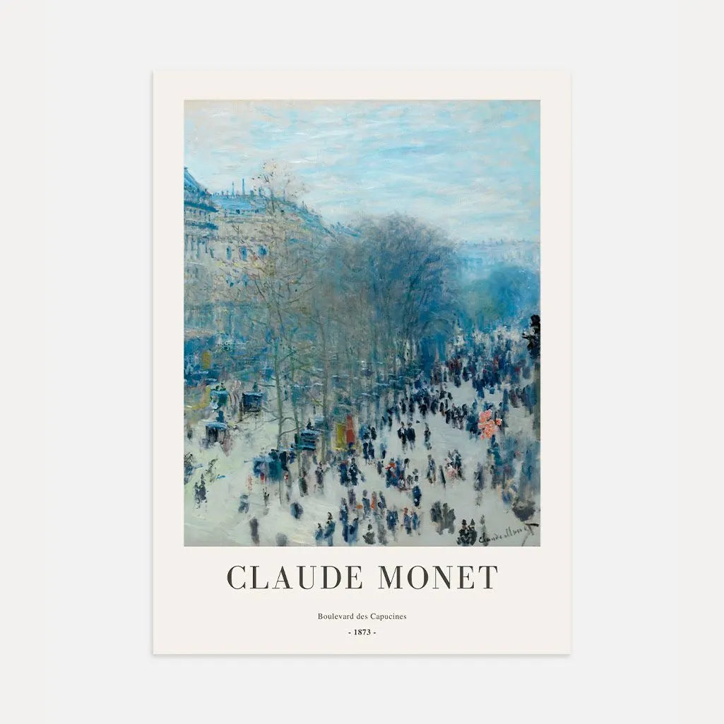 Claude Monet – Boulevard des Capucines (1873) Plakat