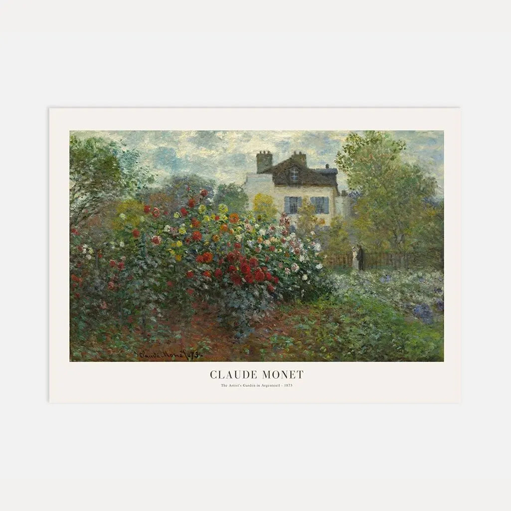 Plakat Claude Monet – Ogród artysty w Argenteuil
