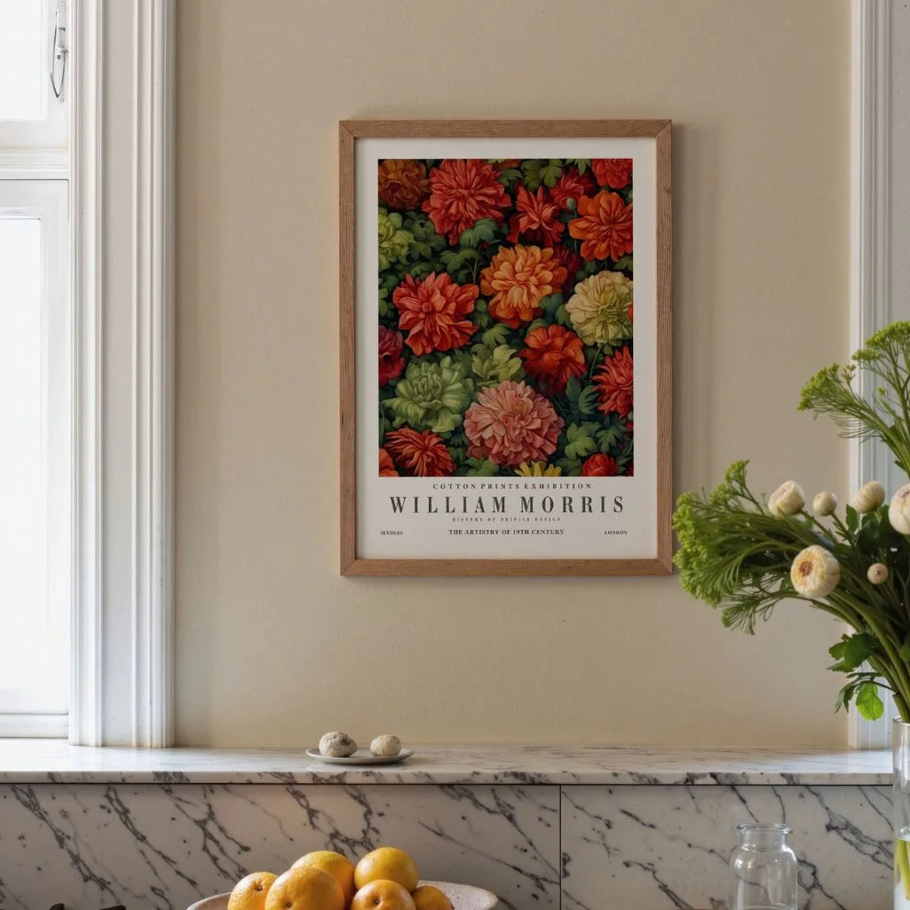 Plakat – Kwiatowy Wzór Arts & Crafts