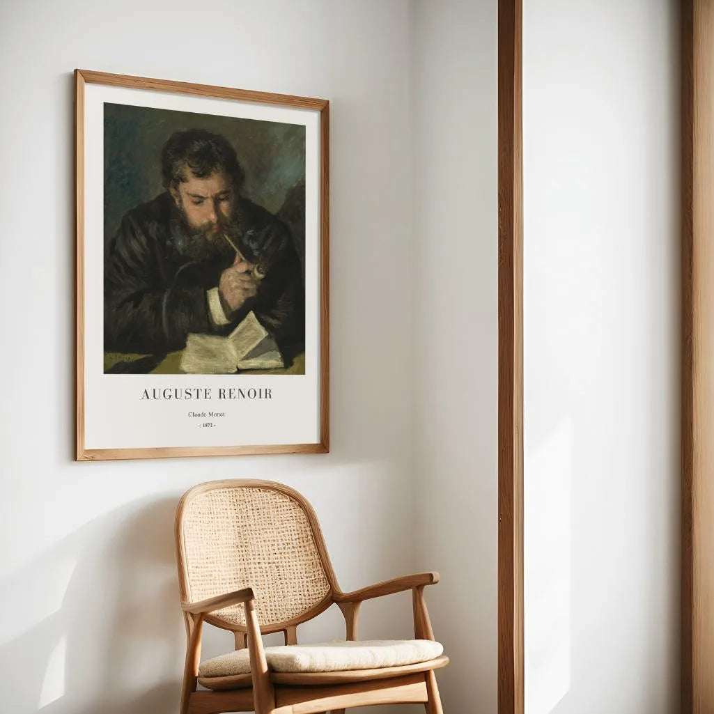 Auguste Renoir – Portret Claude’a Moneta Plakat, 1872