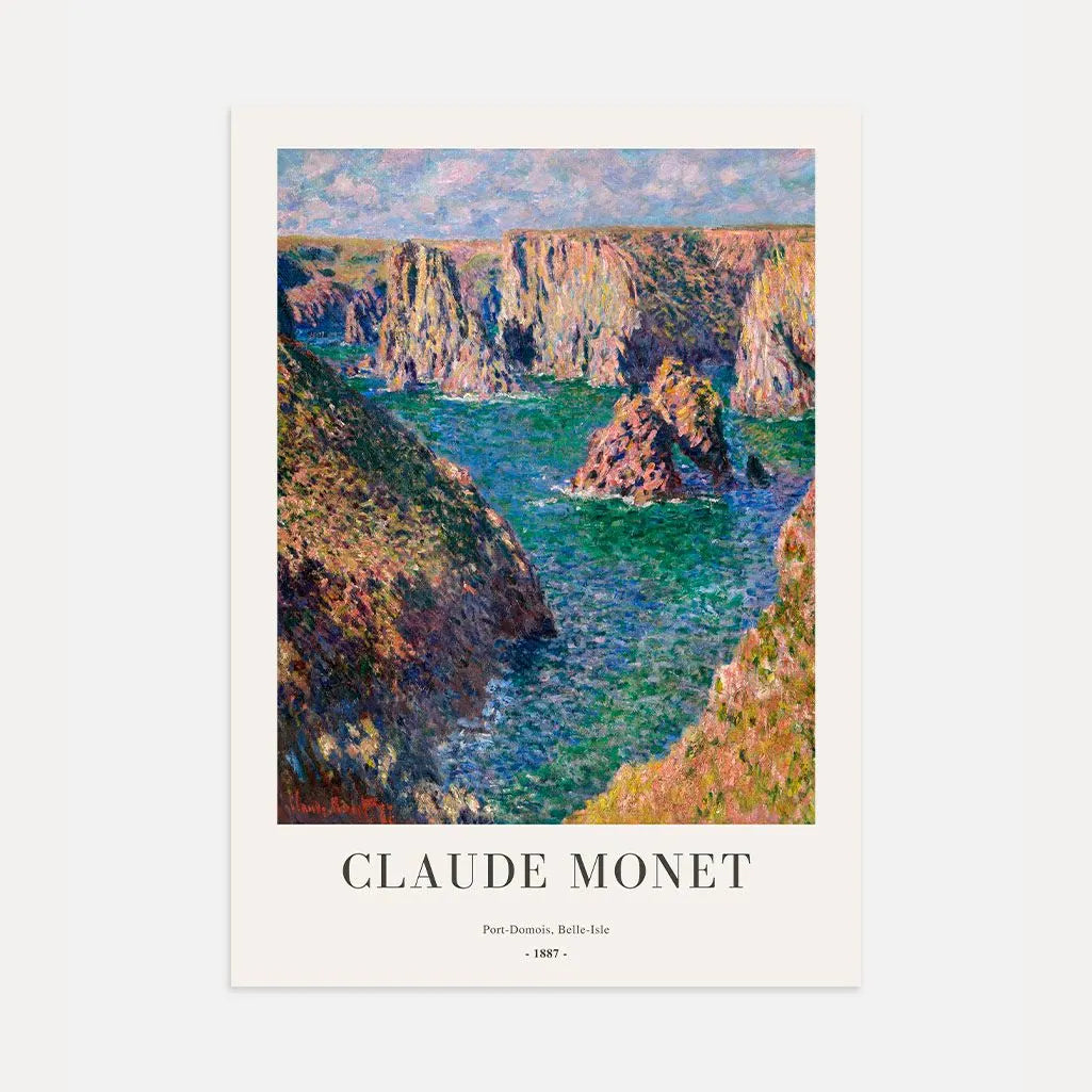 Claude Monet – Port-Domois, Belle-Île (1887) Plakat
