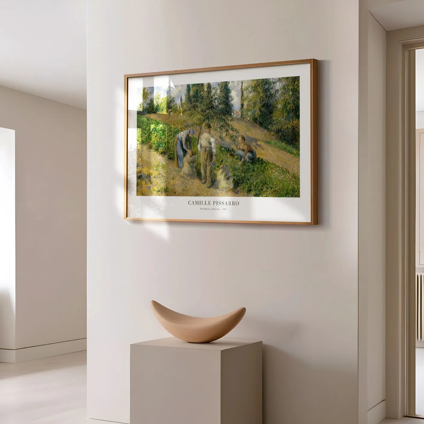 Camille Pissarro Plakat – Żniwa, Pontoise (1881)