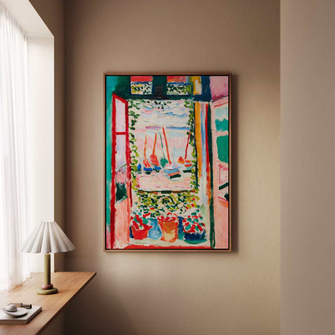 Obraz na płótnie w ramie – Otwarte okno, 1905