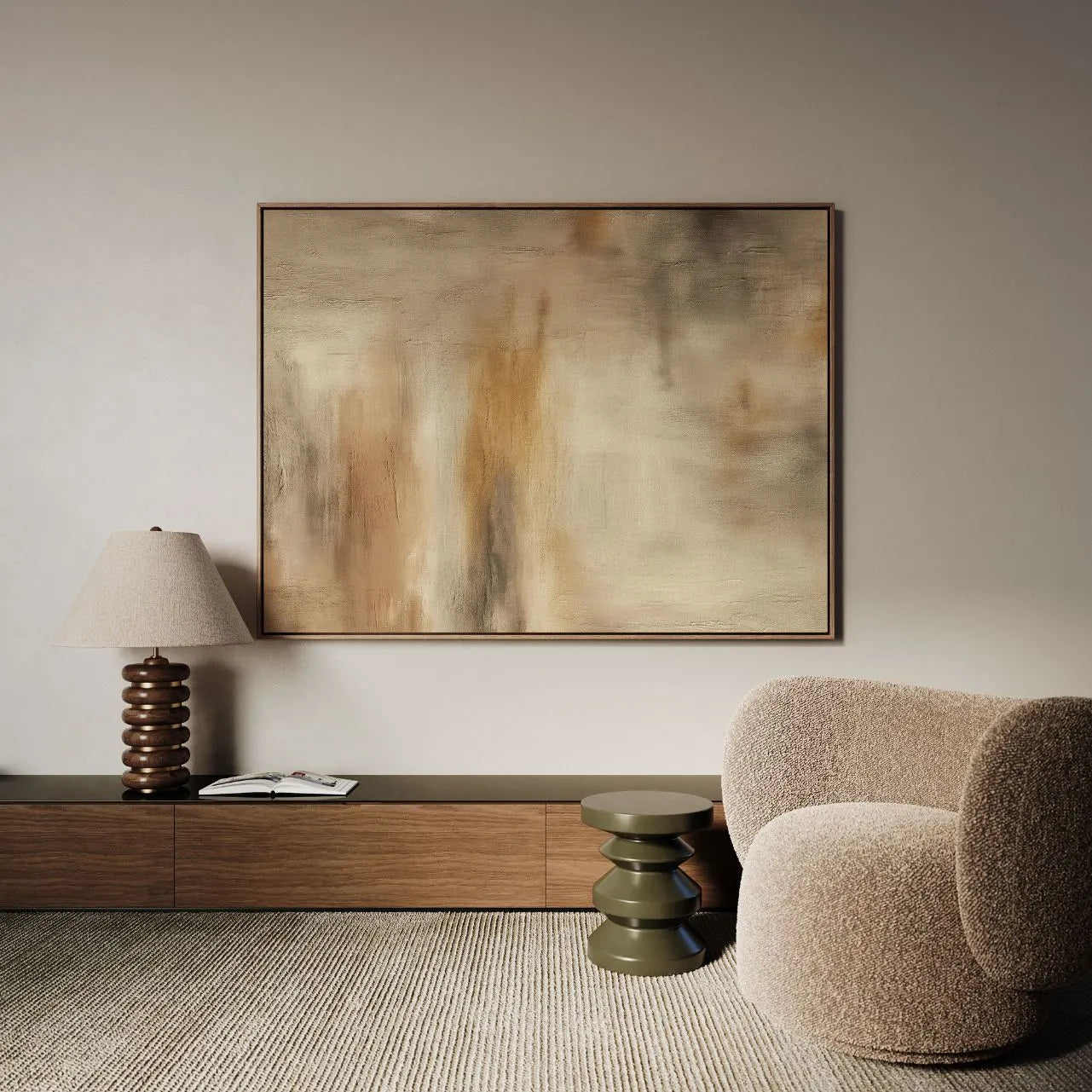 Obraz na płótnie w ramie – Blask ziemi